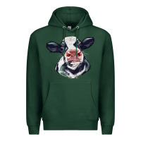 Sports Green holstein calf face Premium Hoodie - LillyAllenDesigns