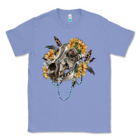 Colony Blue Boho wolf skull Classic Tee - RanaPortraitStore