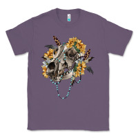 Lavender Boho wolf skull Classic Tee - RanaPortraitStore