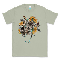Matcha Boho wolf skull Classic Tee - RanaPortraitStore