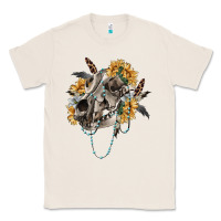 Natural Boho wolf skull Classic Tee - RanaPortraitStore