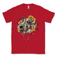 Red Boho wolf skull Classic Tee - RanaPortraitStore