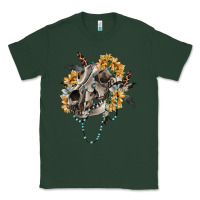 Sports Green Boho wolf skull Classic Tee - RanaPortraitStore