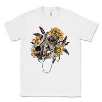White Boho wolf skull Classic Tee - RanaPortraitStore