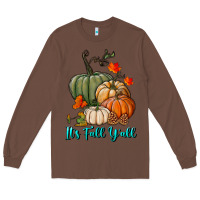 Chestnut Happy Fall Y'all Pumpkins Long Sleeve Tee - RanaPortraitStore