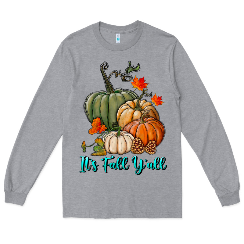 Happy Fall Y'all Pumpkins Long Sleeve Tee by RanaPortraitStore | Teevron