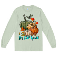 Matcha Happy Fall Y'all Pumpkins Long Sleeve Tee - RanaPortraitStore