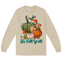 Mushroom Happy Fall Y'all Pumpkins Long Sleeve Tee - RanaPortraitStore