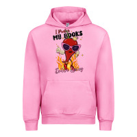 Fuchsia Pink i prefer my books extra spicy Urban Hoodie - MaliasSmallBusiness