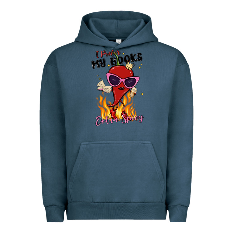I Prefer My Books Extra Spicy Urban Hoodie by MaliasSmallBusiness | Teevron