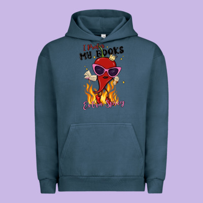 I Prefer My Books Extra Spicy Urban Hoodie Designed By Maliassmallbusiness
