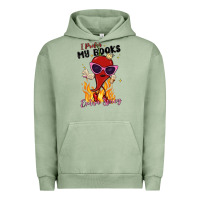 Pigment Oil Green i prefer my books extra spicy Urban Hoodie - MaliasSmallBusiness