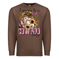 Chestnut i wanna be a cowboo baby halloween Premium Sweatshirt - AdoDesignShop