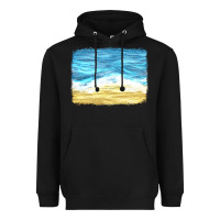 Glitter Beach Background Heavyweight Hoodie | Teevron