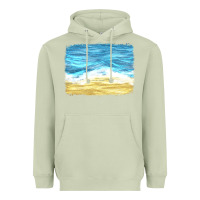 Matcha glitter beach background Heavyweight Hoodie - HRA Design Shop