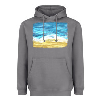 Storm glitter beach background Heavyweight Hoodie - HRA Design Shop