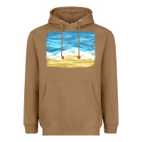 Toasted Coconut glitter beach background Heavyweight Hoodie - HRA Design Shop