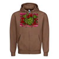 Chestnut Valentine Cactus Heart with Roses Zipper Hoodie - RanaPortraitStore