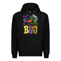 Black Meow i mean, boo Halloween Premium Hoodie - NancyCooperArtShop