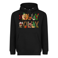 Black holly jolly Heavyweight Hoodie - FaDigitalArtStudio