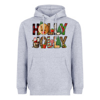 Heather Grey holly jolly Heavyweight Hoodie - FaDigitalArtStudio