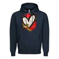 Navy fruits and volleyball heart Zipper Hoodie - Zillion Design Studio