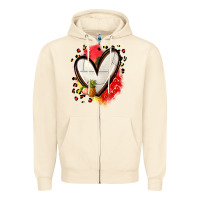 Sandshell fruits and volleyball heart Zipper Hoodie - Zillion Design Studio