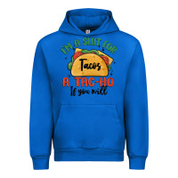 Cobalt i'm a slut for tacos a tac ho if you will Urban Hoodie - MaliasSmallBusiness
