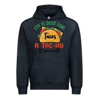 Navy i'm a slut for tacos a tac ho if you will Urban Hoodie - MaliasSmallBusiness