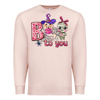 Pale Pink boo to you Premium Sweatshirt - AdoDesignShop