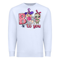 White boo to you Premium Sweatshirt - AdoDesignShop
