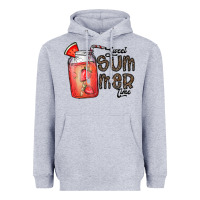 Heather Grey summer Heavyweight Hoodie - CowhideDigitalArt