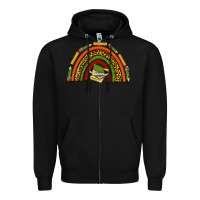 Black black history teacher rainbow Zipper Hoodie - texasbilliewilder