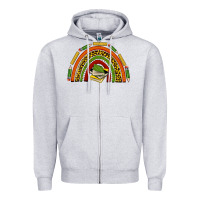 Heather Grey black history teacher rainbow Zipper Hoodie - texasbilliewilder