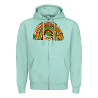 Seafoam black history teacher rainbow Zipper Hoodie - texasbilliewilder