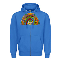 True Royal black history teacher rainbow Zipper Hoodie - texasbilliewilder