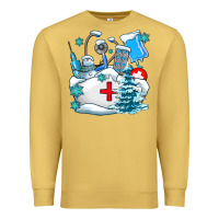 Antique Gold Winter Nurse life Premium Sweatshirt - AdoDesignShop