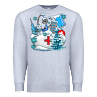 Heather Grey Winter Nurse life Premium Sweatshirt - AdoDesignShop