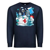 Navy Winter Nurse life Premium Sweatshirt - AdoDesignShop