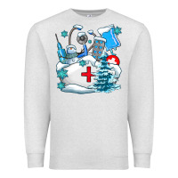 Oatmeal Heather Winter Nurse life Premium Sweatshirt - AdoDesignShop