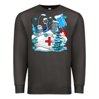 Smoke Winter Nurse life Premium Sweatshirt - AdoDesignShop