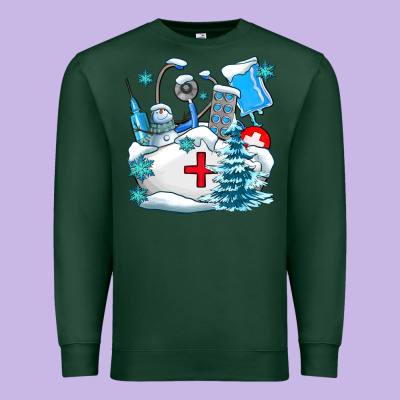 Winter Nurse Life Premium Sweatshirt Designed By Adodesignshop