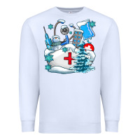 White Winter Nurse life Premium Sweatshirt - AdoDesignShop