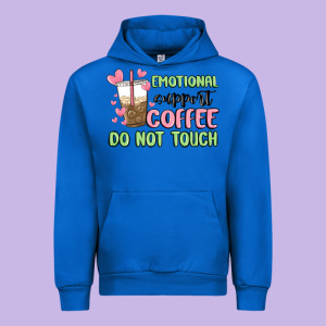 Emotional Support Coffee Do Not Touch Urban Hoodie Designed By Maliassmallbusiness