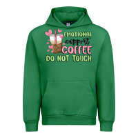Emerald emotional support coffee do not touch Urban Hoodie - MaliasSmallBusiness