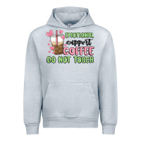 Heather Grey emotional support coffee do not touch Urban Hoodie - MaliasSmallBusiness