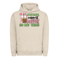 Pigment French Oak emotional support coffee do not touch Urban Hoodie - MaliasSmallBusiness