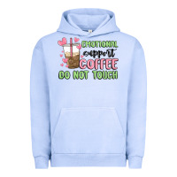 Pigment Grape Ice emotional support coffee do not touch Urban Hoodie - MaliasSmallBusiness