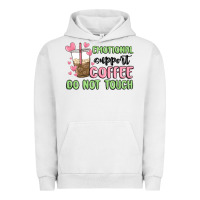 Pigment Lunar Rock emotional support coffee do not touch Urban Hoodie - MaliasSmallBusiness