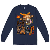 Navy Hay Fall heifer Long Sleeve Tee - RanaPortraitStore